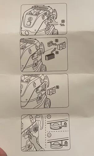 Mosható motorhűtő levegőszűrő PET Nilfisk Attix 33/44 FLEX VCE 33/44 