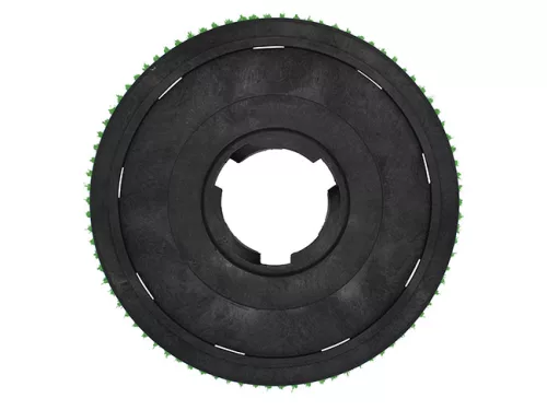 Kefe (Numatic géphez) közepes 15" 360/385mm fehér-zöld PPL 0,75mm (606105 helyett)