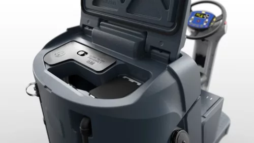 Nilfisk SC5000 860D vezetőüléses padlótisztító (kefe, padtartó, akku, töltő)
