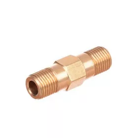 Közdarab 1/4" K - 1/4" K hosszú, réz