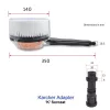 Forgó mosókefe Karcher K2 K3 K4 K5 K6 K7 magasnyomású mosóhoz + kerti tömlőre