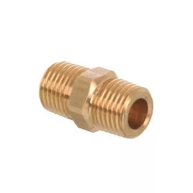 Közdarab 1/4" K - 1/4" K rövid, réz