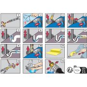 Csatornatisztító tömlő 15m Nilfisk C,D,E,P / Stihl RE / Husqvarna mosóhoz (csőgörény)