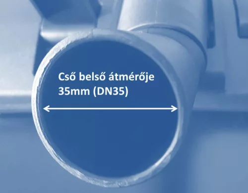 Csőtisztító porszívó kefe 100mm-es csövekhez DN35-6 