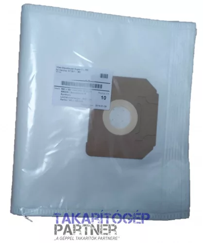 Szintetikus porzsák (10db) Kärcher NT 35/1 / NT 361 / Bosch GAS 35 porszívóhoz 