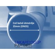 Körkefe, bútorkefe forgatható fejjel DN35-6