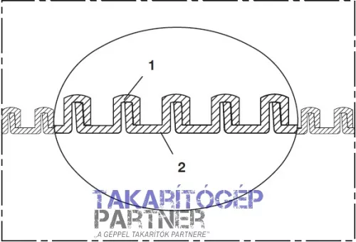 Lépésálló szakadásbiztos porszívó gégecső 1m DN32 EVA 373