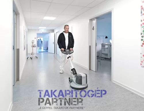 Nilfisk FM400 L egytárcsás súroló (folyadéktartály + pad tartó + kefe)
