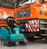 Eureka Tigra akkumulátoros seprőgép üzemcsarnok seprés