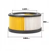 1db Szűrőpatron + 10db Szintetikus porzsák Karcher WD4 / WD5 / WD 4.000-5.999 géphez (6.414-960.0 és 2.863-006.0 helyett)