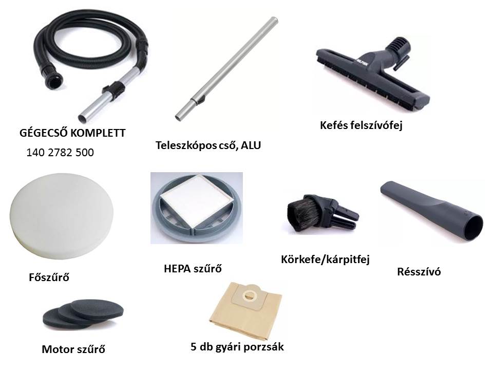 Nilfisk VP 930 alaptartozékok